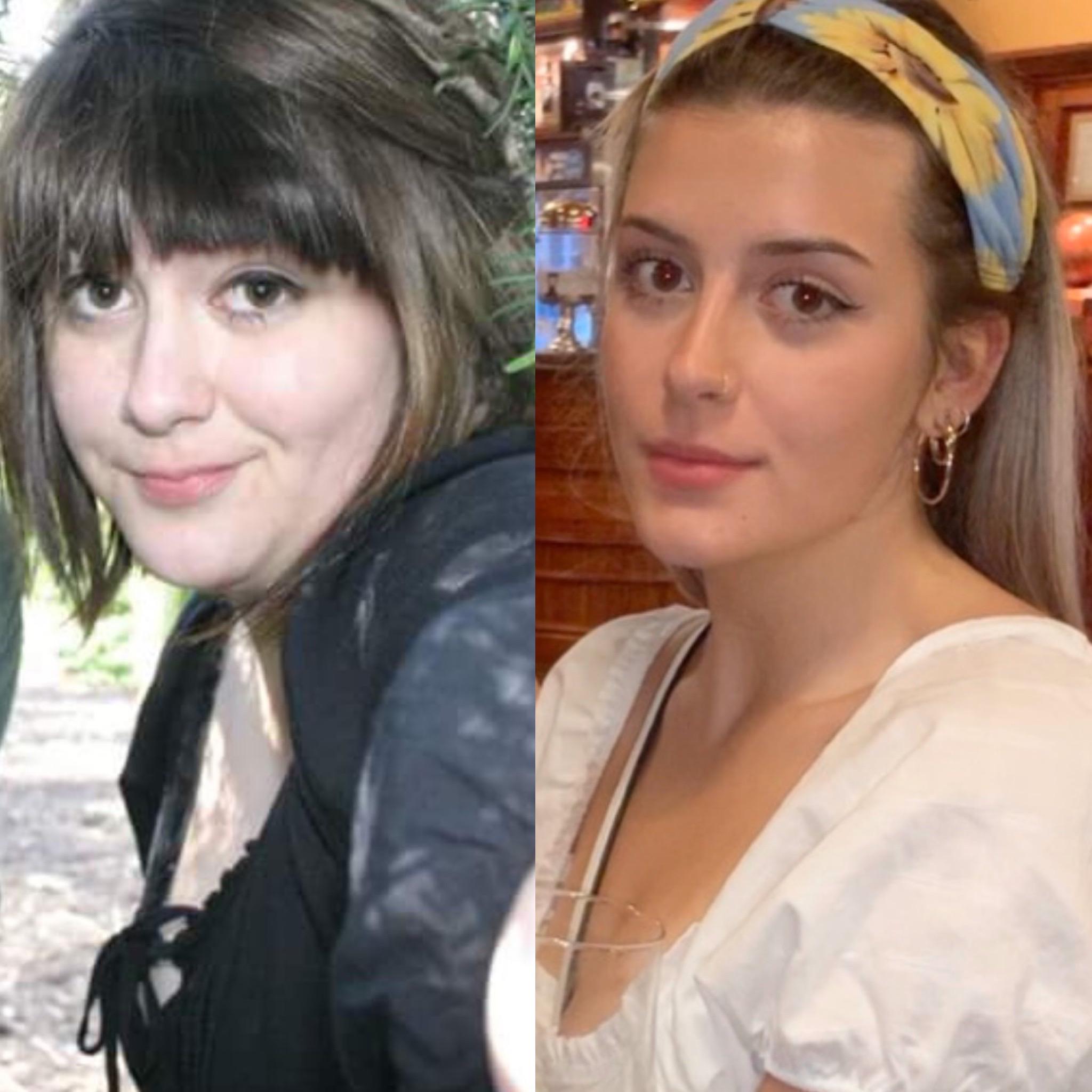 5'5 Female 40 lbs Weight Loss Before and After 175 lbs to 135 lbs