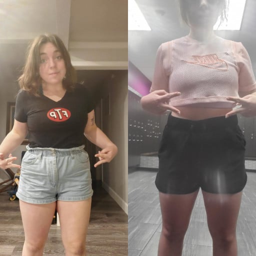 1 Photo of a 170 lbs 5 foot 3 Female Weight Snapshot