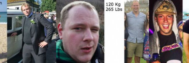 6 foot 6 Male Progress Pics of 85 lbs Weight Loss 350 lbs to 265 lbs