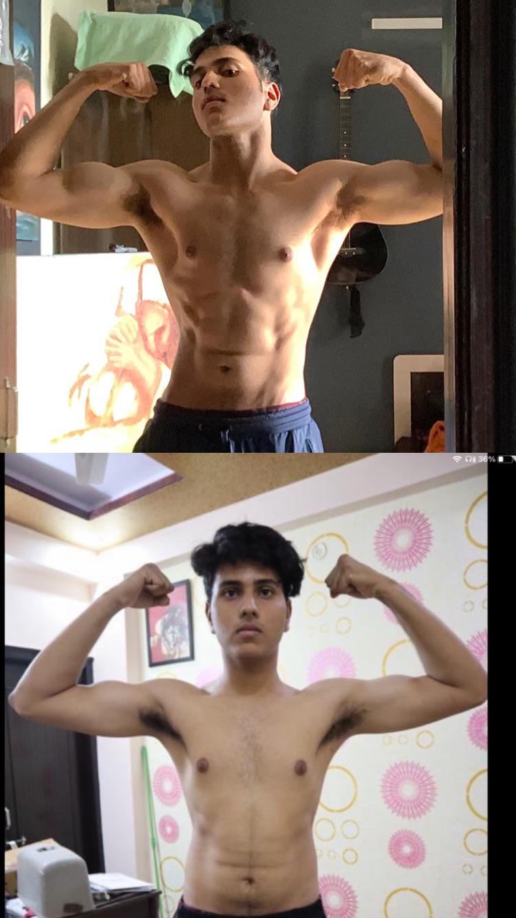 Before and After 29 lbs Weight Loss 6'4 Male 189 lbs to 160 lbs
