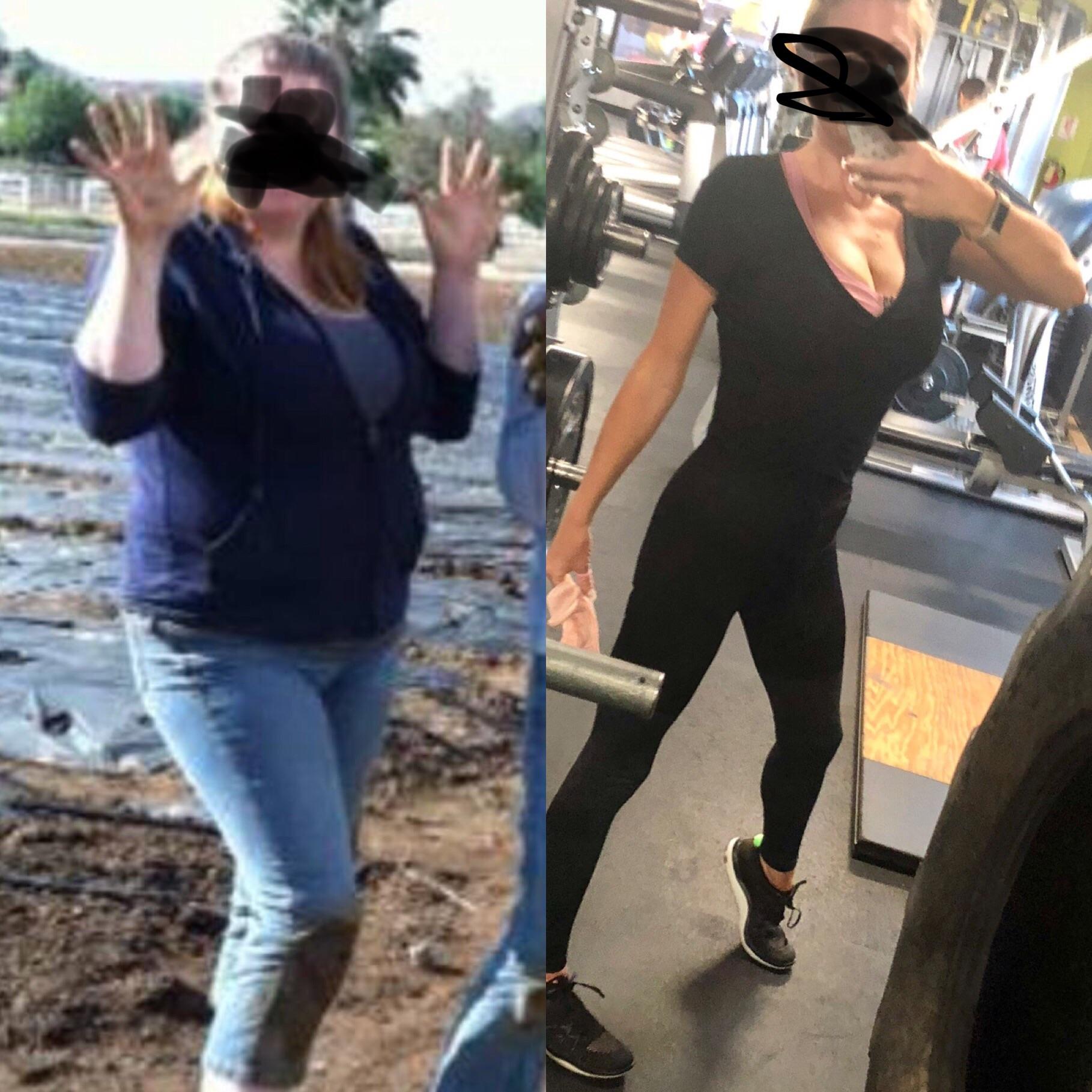5'7 Female 95 lbs Weight Loss 220 lbs to 125 lbs
