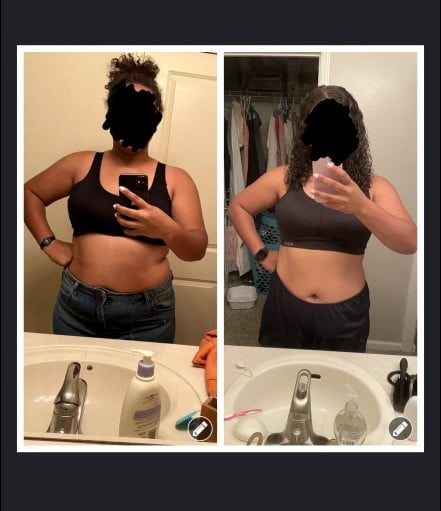 5'6 Female Progress Pics of 22 lbs Fat Loss 231 lbs to 209 lbs