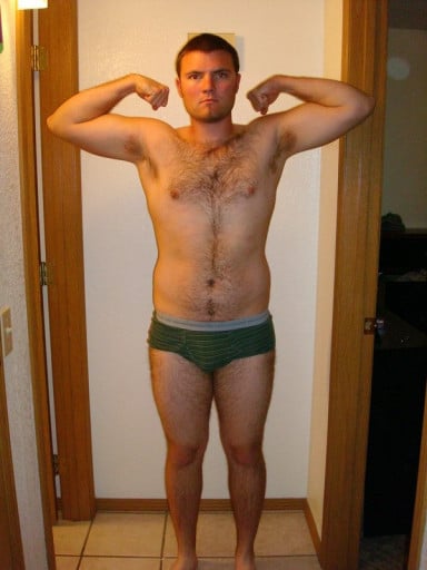 A progress pic of a person at 183 cm