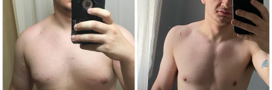 81 lbs Fat Loss Before and After 5 foot 7 Male 230 lbs to 149 lbs