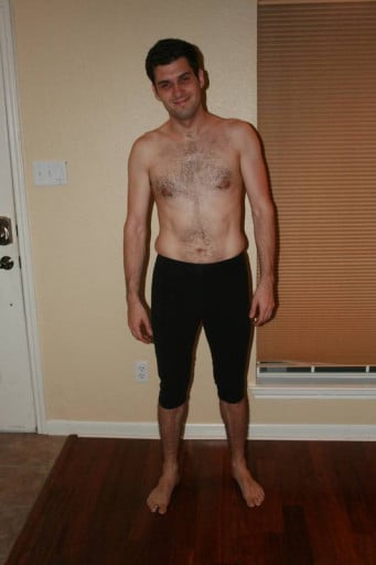 A progress pic of a 6'2" man showing a snapshot of 187 pounds at a height of 6'2