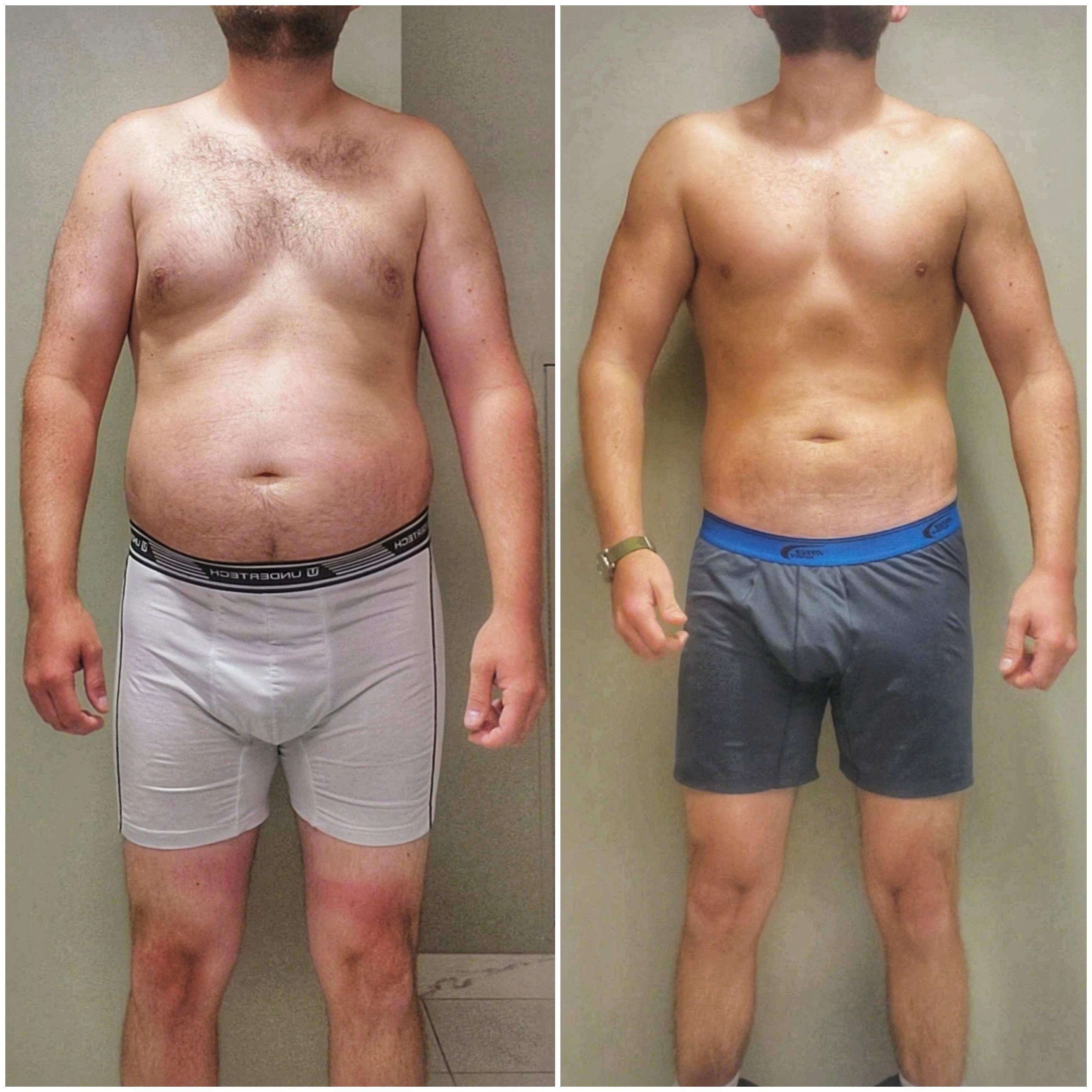 Progress Pics of 41 lbs Fat Loss 6 foot Male 220 lbs to 179 lbs