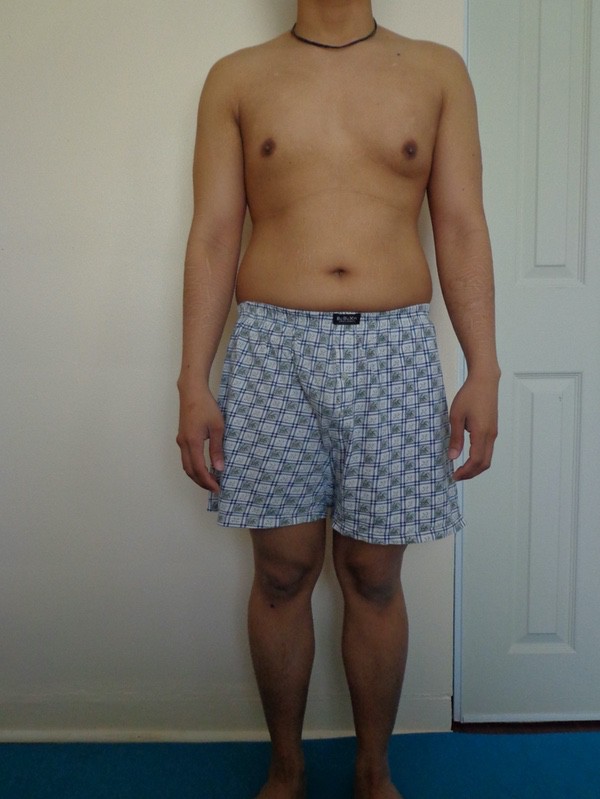 What does a 140 pound, 5'4 man look like?