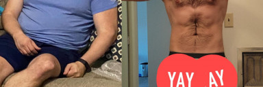 55 lbs Fat Loss Before and After 5'11 Male 235 lbs to 180 lbs