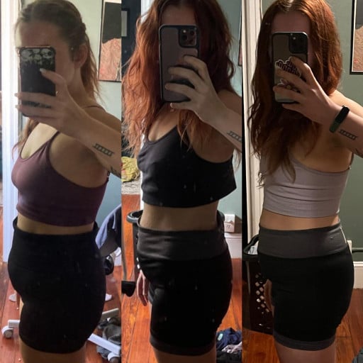 14 lbs Weight Loss Before and After 5 feet 3 Female 151 lbs to 137 lbs