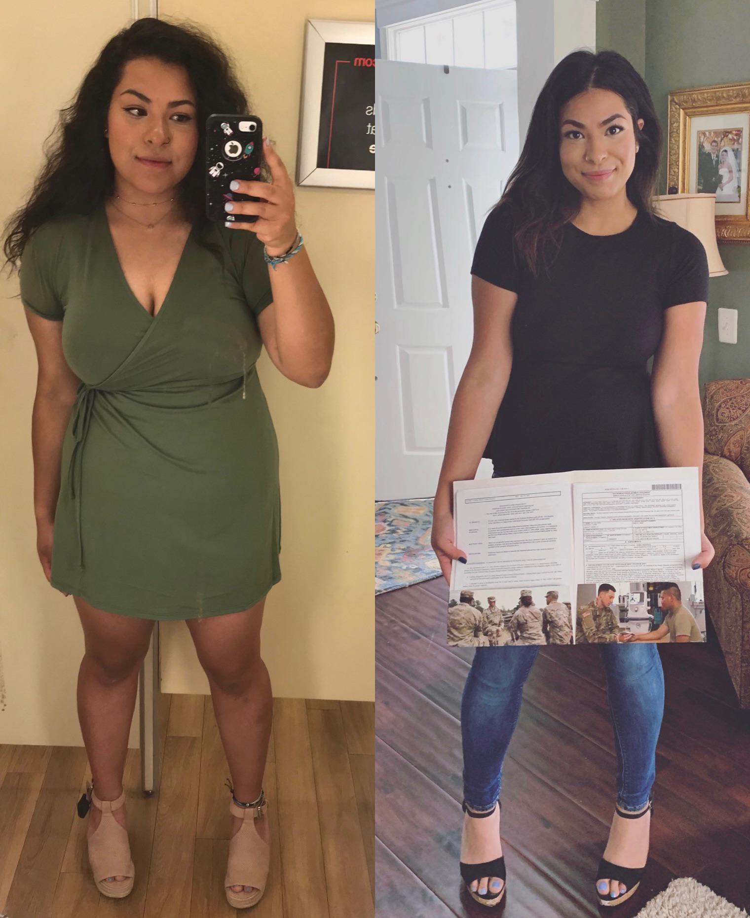 74 lbs Fat Loss 5 foot 4 Female 226 lbs to 152 lbs