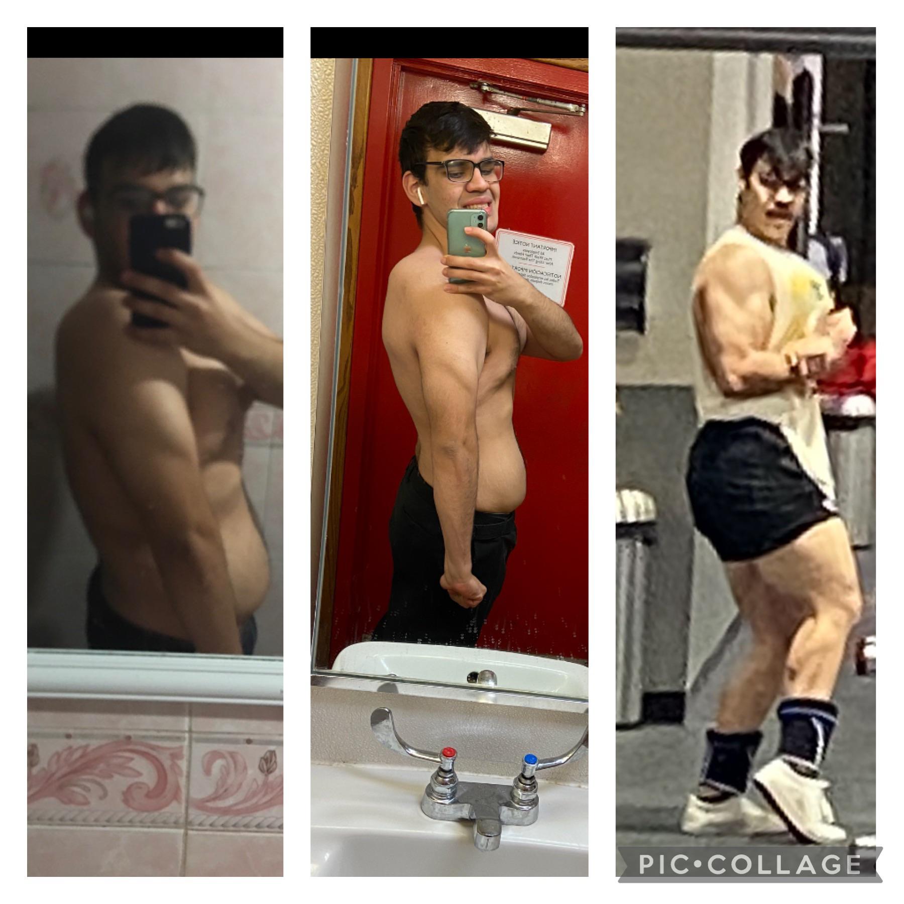 54 lbs Weight Loss Before and After 6 foot 3 Male 323 lbs to 269 lbs