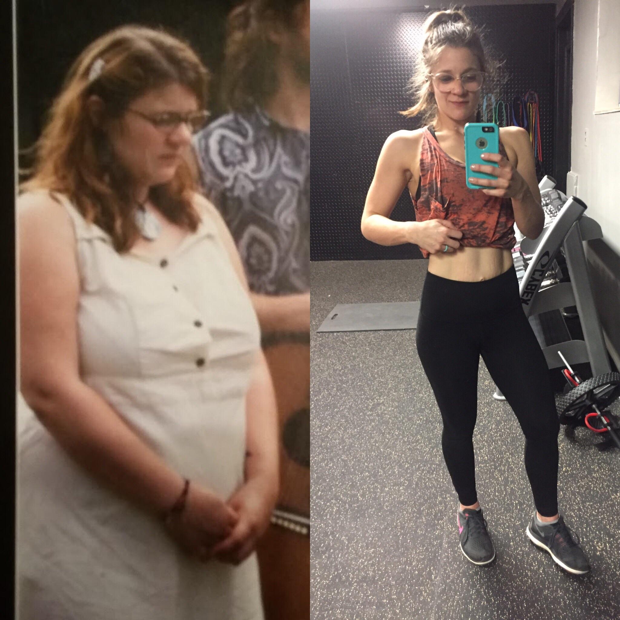 5'2 Female Progress Pics of 75 lbs Weight Loss 190 lbs to 115 lbs