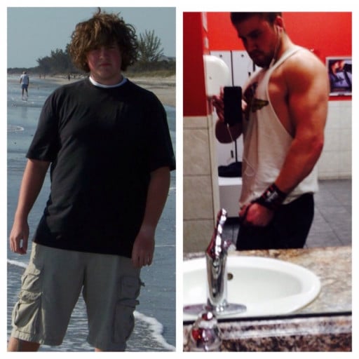A picture of a 6'2" male showing a weight loss from 225 pounds to 215 pounds. A total loss of 10 pounds.