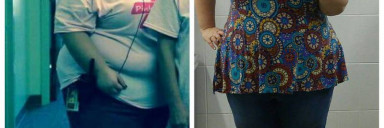 5'4 Female Before and After 36 lbs Weight Loss 378 lbs to 342 lbs