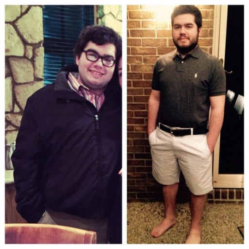 Progress Pics of 61 lbs Weight Gain 5 foot 6 Male 123 lbs to 184 lbs