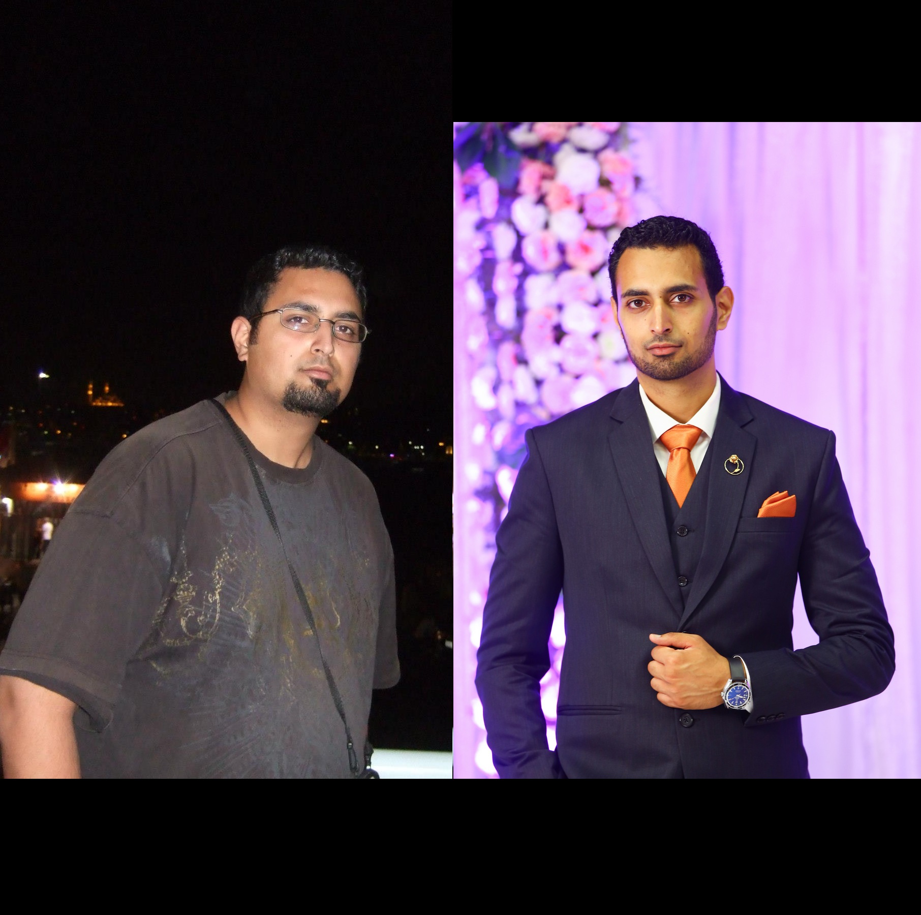 Before and After 143 lbs Weight Loss 5'11 Male 325 lbs to 182 lbs