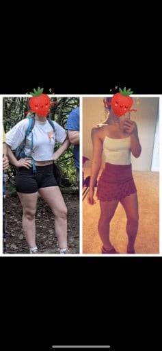 5 foot 7 Female 25 lbs Fat Loss Before and After 175 lbs to 150 lbs