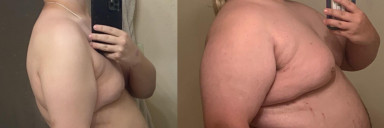 103 lbs Fat Loss Before and After 5 feet 8 Male 313 lbs to 210 lbs