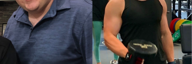 80 lbs Weight Loss Before and After 5 feet 7 Male 260 lbs to 180 lbs