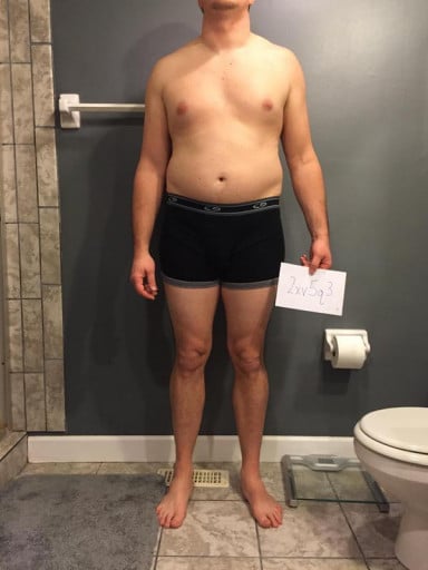 A photo of a 6'1" man showing a snapshot of 231 pounds at a height of 6'1