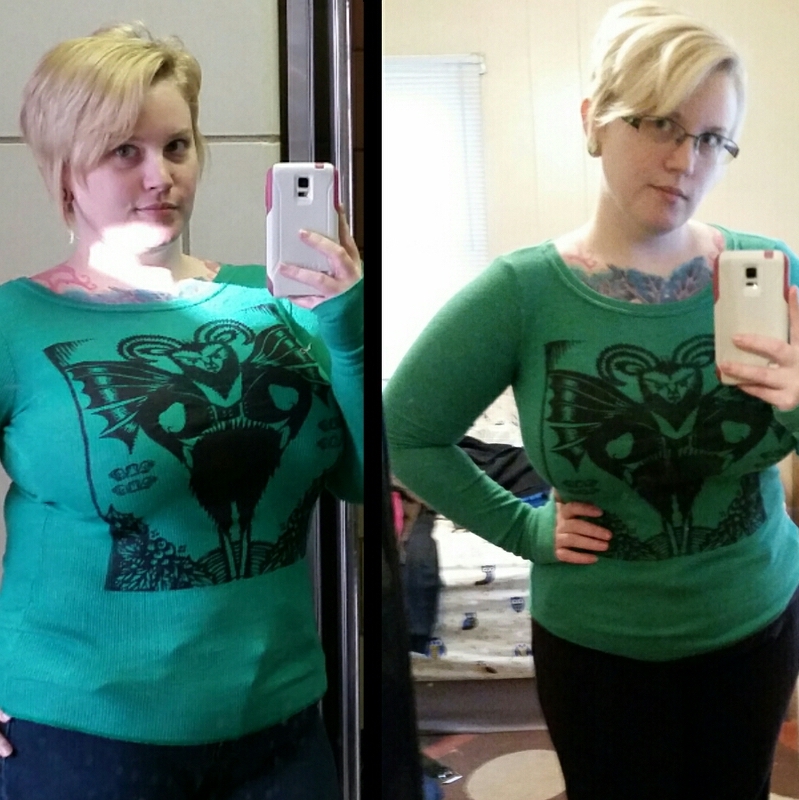 4'11 Female Before and After 30 lbs Weight Loss 207 lbs to 177 lbs