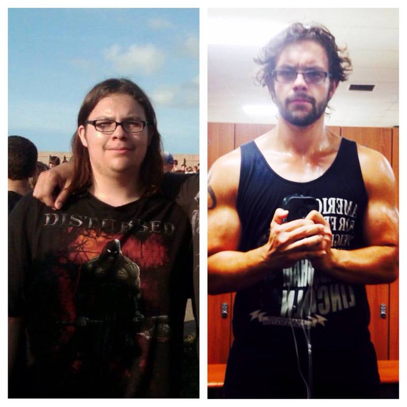 6'3 Male 56 lbs Fat Loss Before and After 272 lbs to 216 lbs