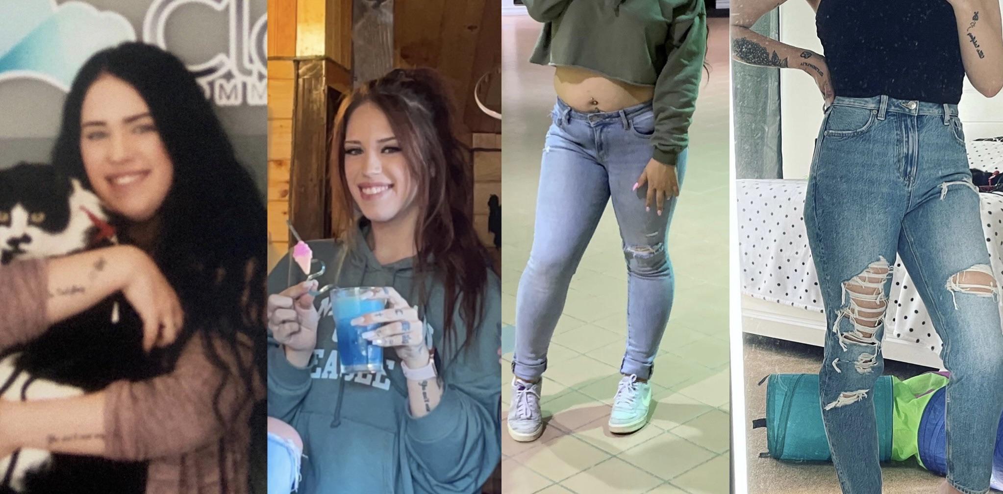 5'6 Female 105 lbs Fat Loss Before and After 225 lbs to 120 lbs