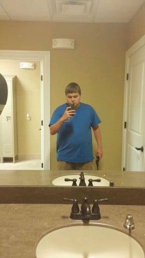 A progress pic of a 5'8" man showing a snapshot of 256 pounds at a height of 5'8