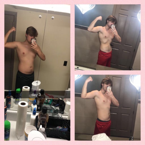 6 foot Male Progress Pics of 25 lbs Weight Loss 200 lbs to 175 lbs