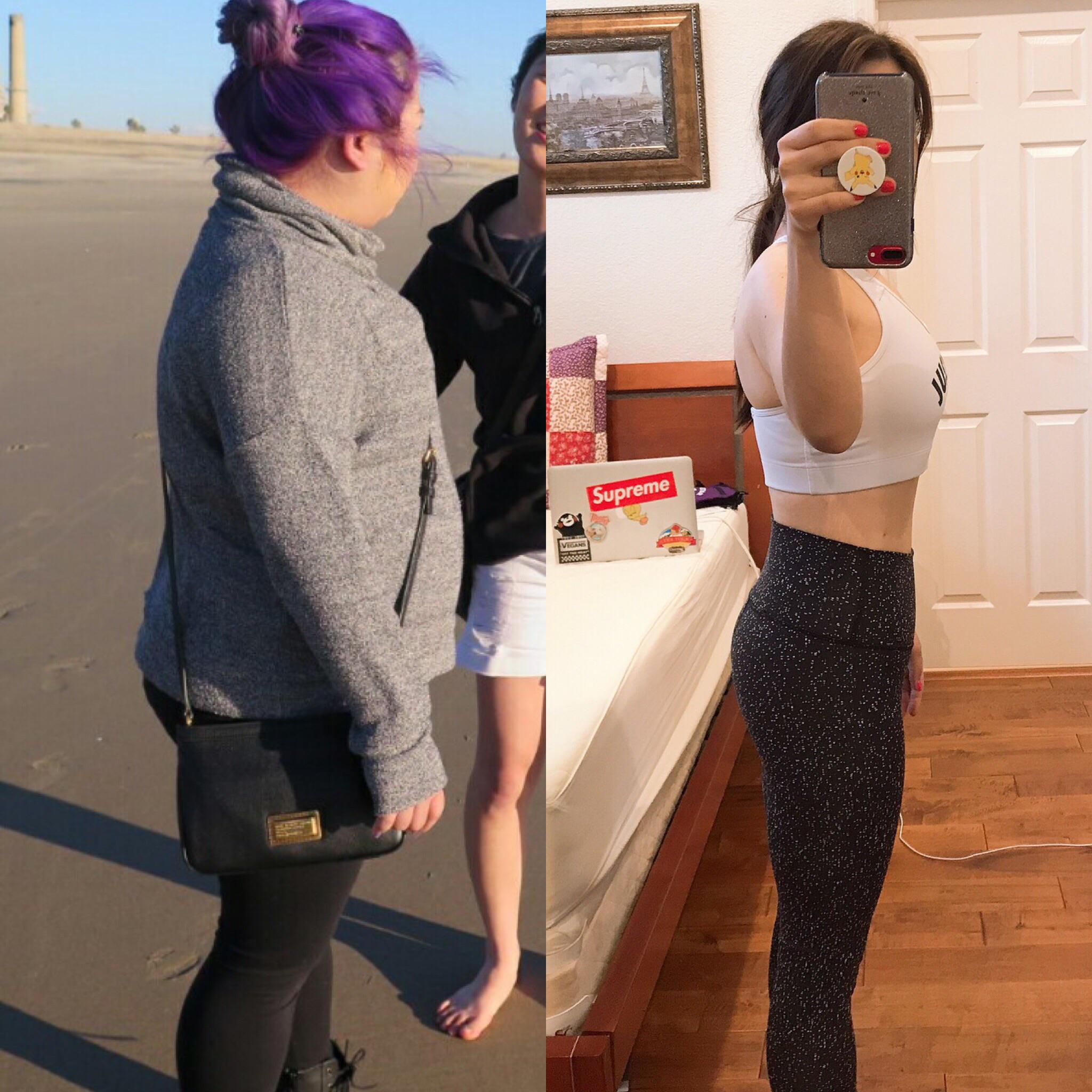 74 lbs Fat Loss 5'1 Female 187 lbs to 113 lbs