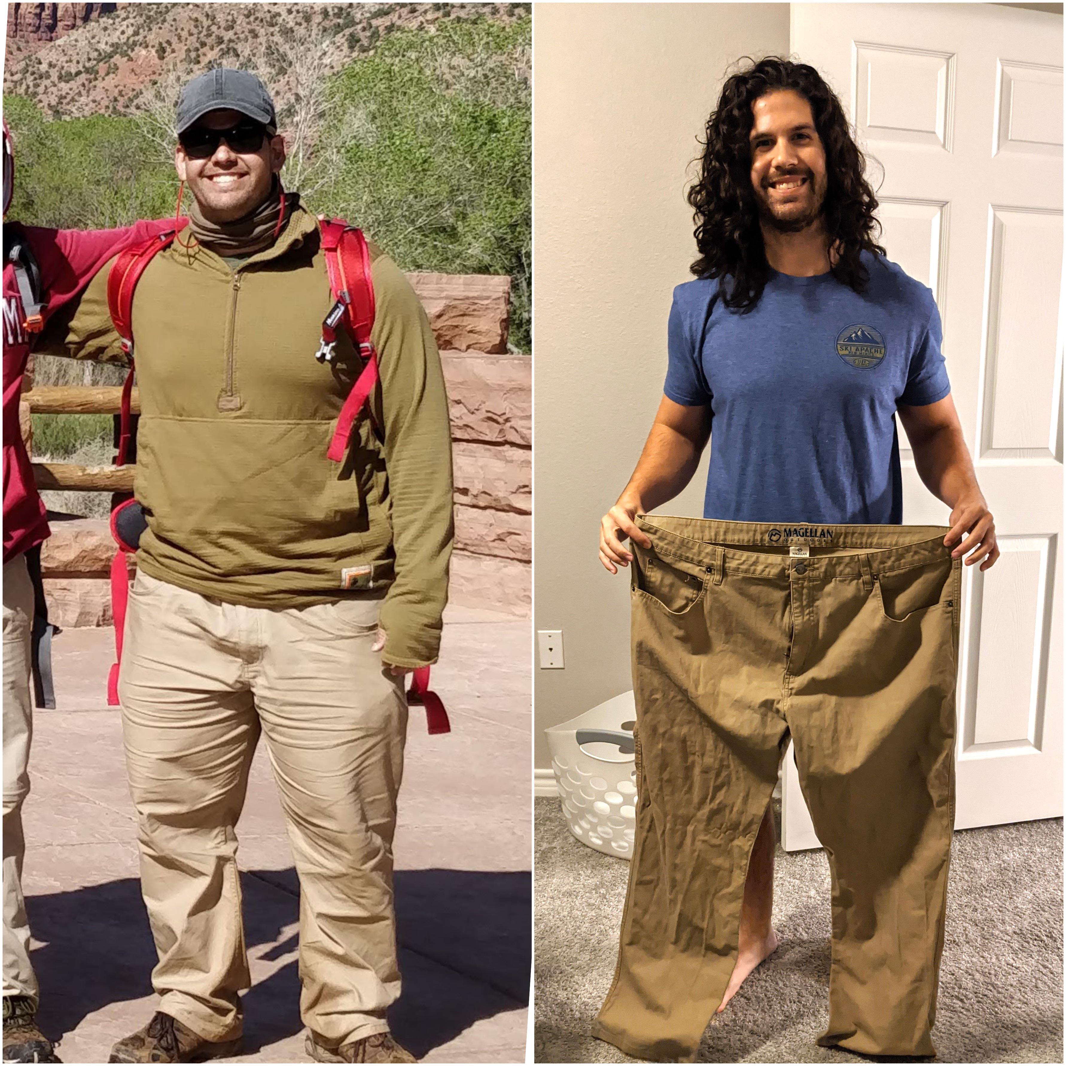 85 lbs Weight Loss Before and After 5 feet 9 Male 275 lbs to 190 lbs