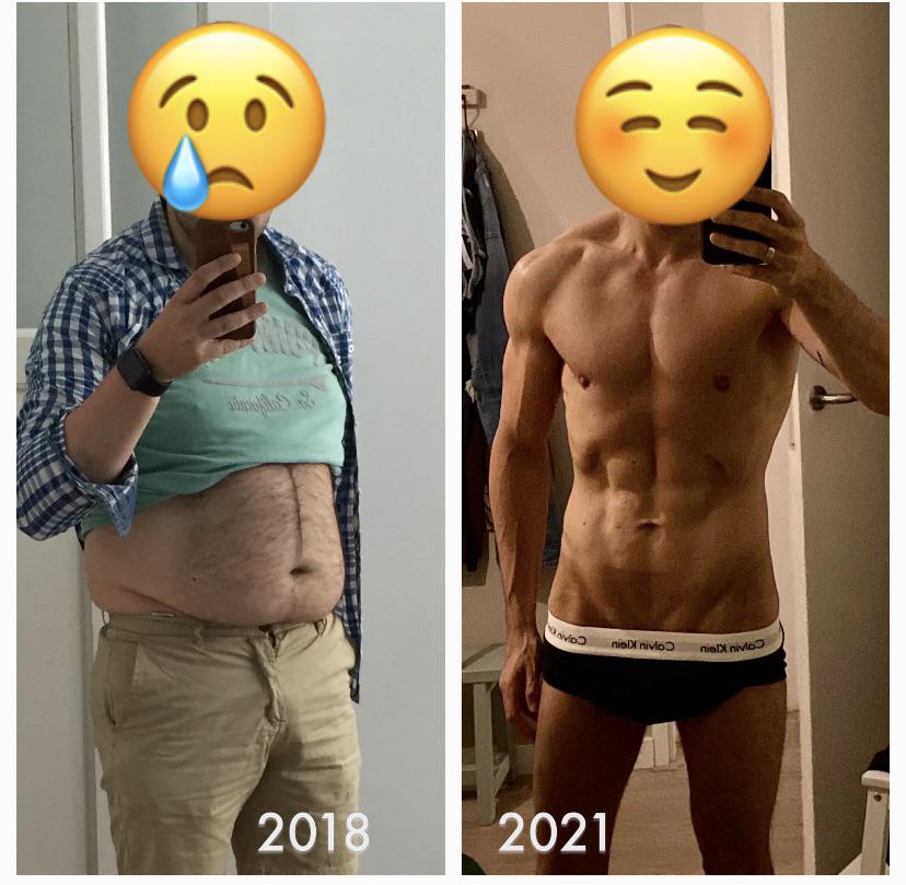 Progress Pics of 75 lbs Weight Loss 5 foot 10 Male 220 lbs to 145 lbs