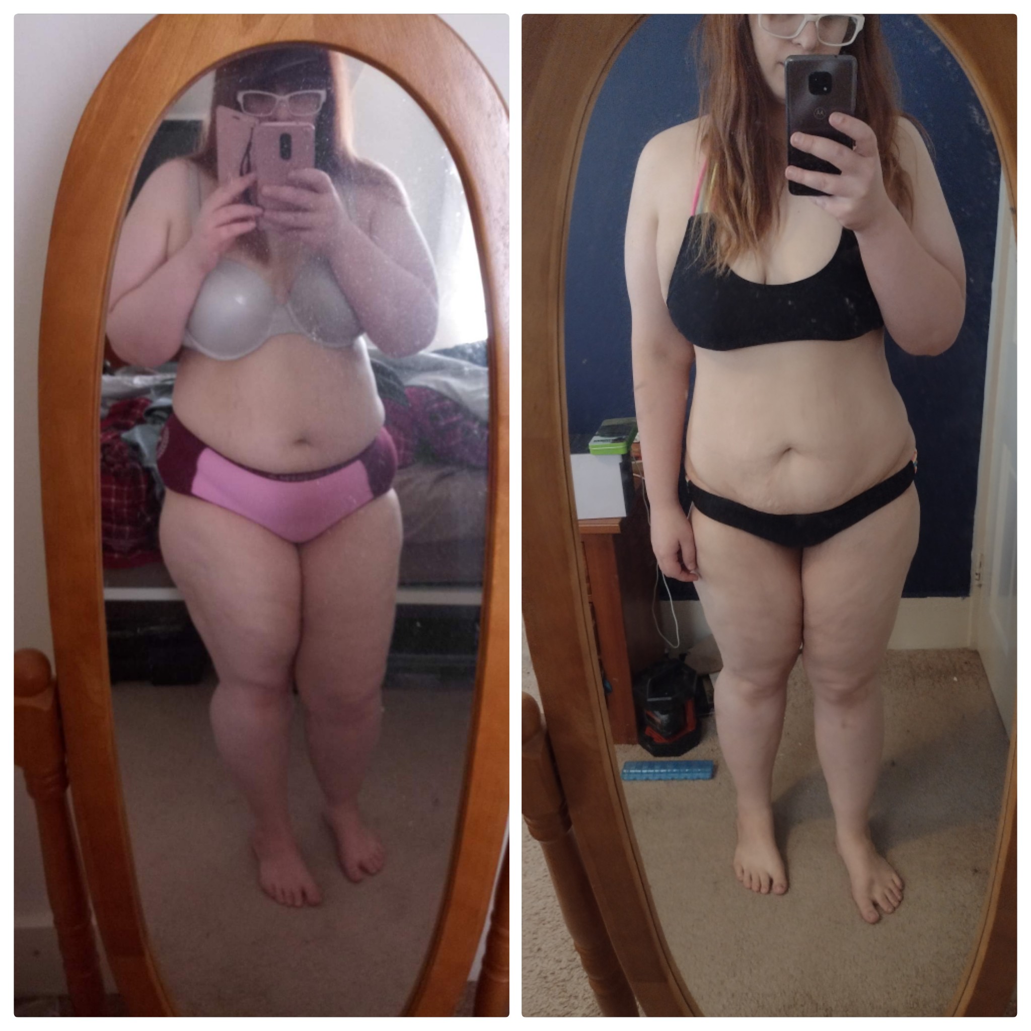 5'7 Female Progress Pics of 65 lbs Fat Loss 265 lbs to 200 lbs