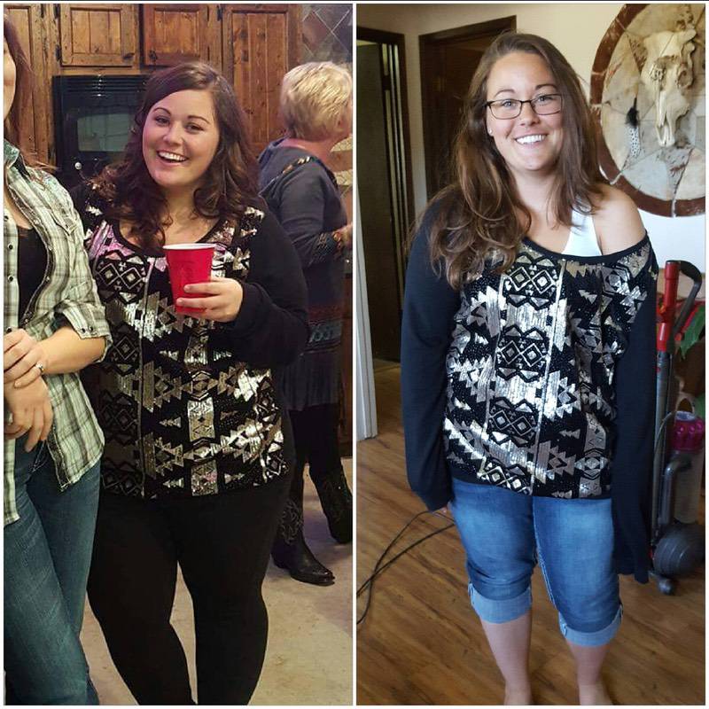 5 feet 1 Female 60 lbs Fat Loss Before and After 233 lbs to 173 lbs