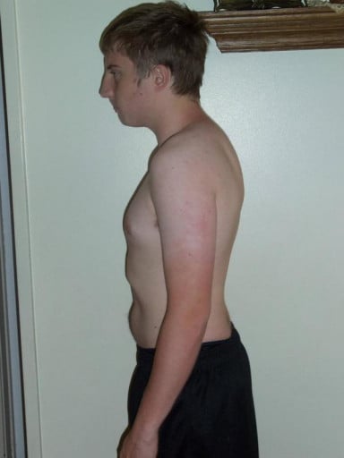 A photo of a 5'8" man showing a snapshot of 155 pounds at a height of 5'8