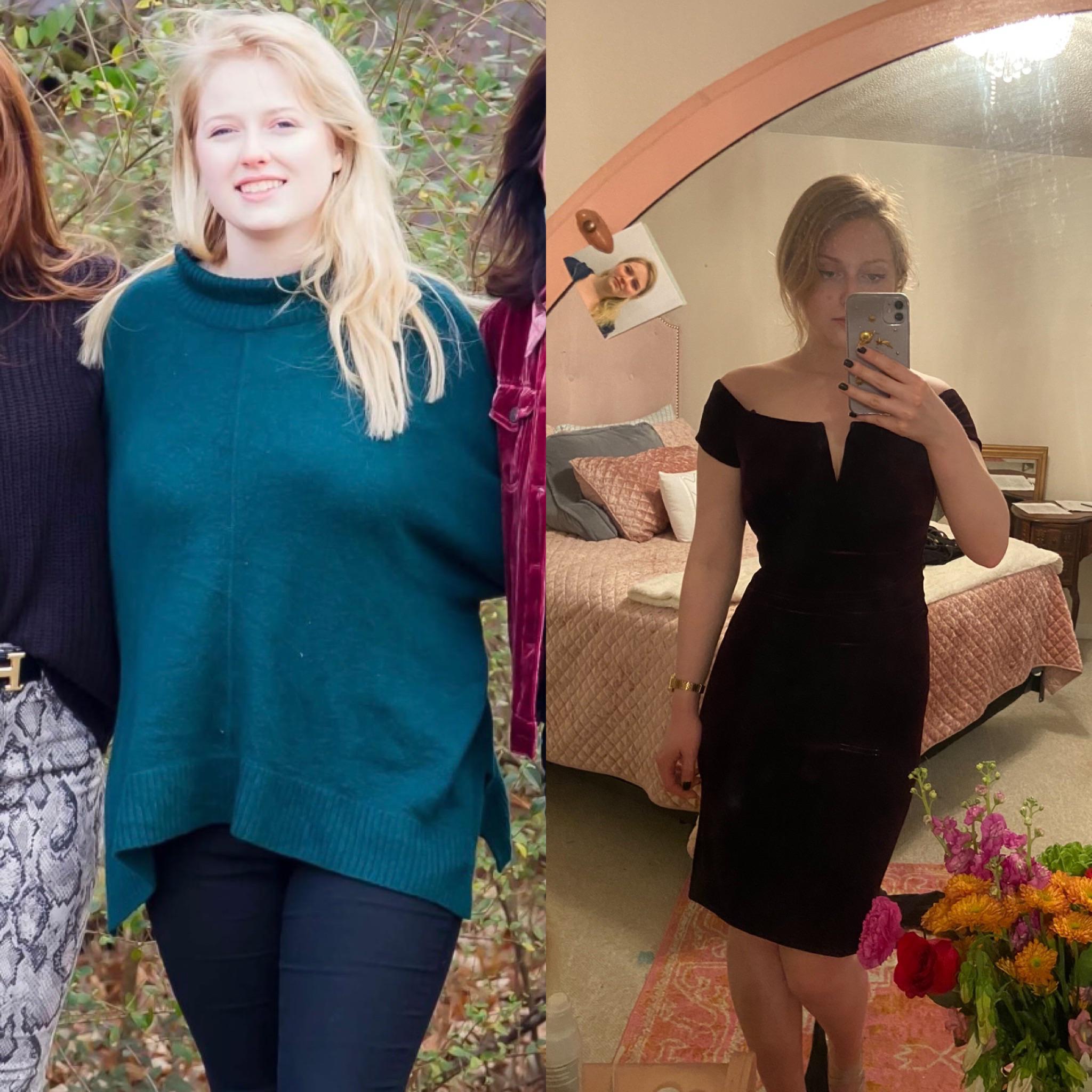 27 lbs Weight Loss 5 foot 8 Female 176 lbs to 149 lbs
