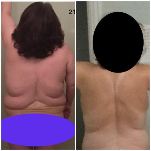 Progress Pics of 40 lbs Weight Loss 5 feet 5 Female 211 lbs to 171 lbs