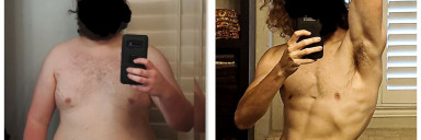 134 lbs Fat Loss 6 feet 1 Male 310 lbs to 176 lbs