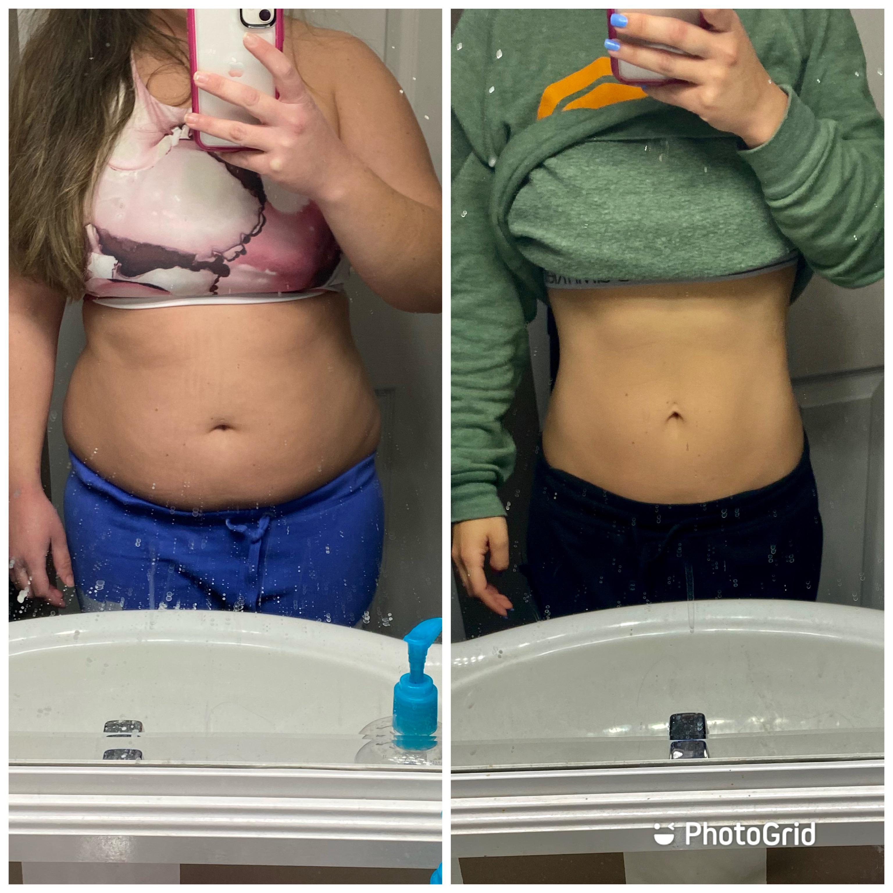 5 foot 3 Female Progress Pics of 40 lbs Weight Loss 167 lbs to 127 lbs