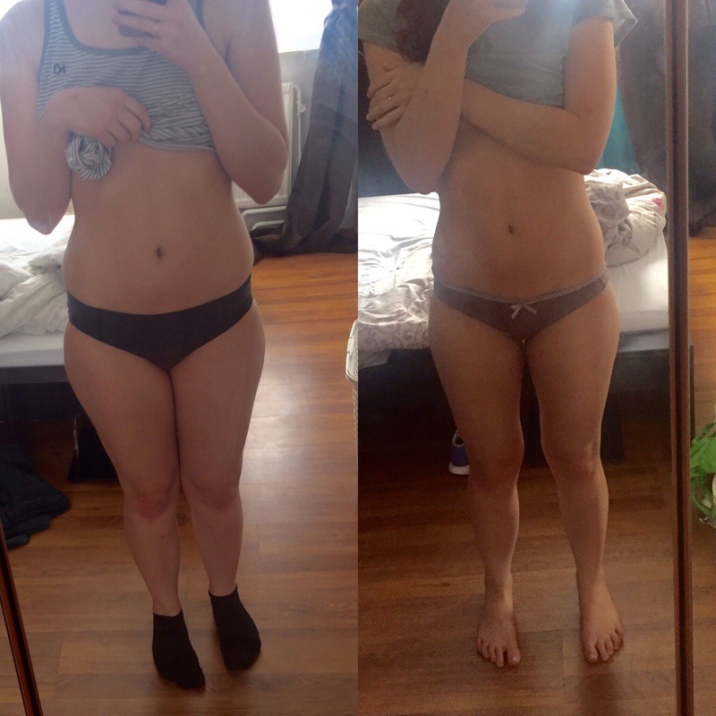 Progress Pics of 18 lbs Fat Loss 5 foot 6 Female 148 lbs to 130 lbs. 