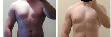 5'10 Male 12 lbs Weight Loss Before and After 205 lbs to 193 lbs