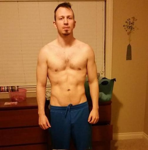 M/31/5'11/157 Male Loses Pounds, Wants to Hit 10% Before Bulking Again