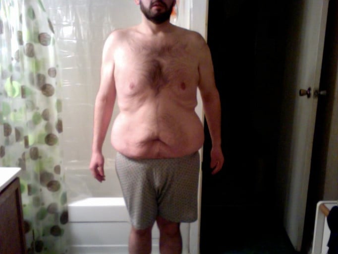 A progress pic of a 5'10" man showing a snapshot of 218 pounds at a height of 5'10