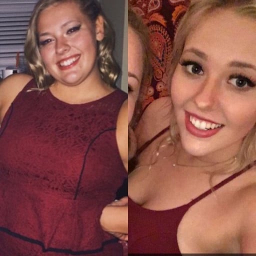 F/20/5'7 Sees Amazing Progress, Losing 46Lbs in Just 6 Months!