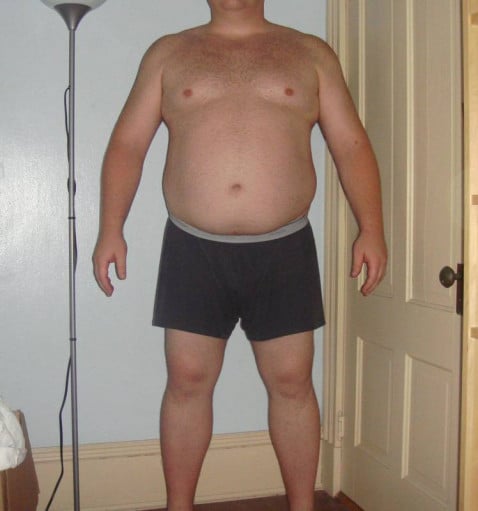 A photo of a 6'3" man showing a snapshot of 326 pounds at a height of 6'3