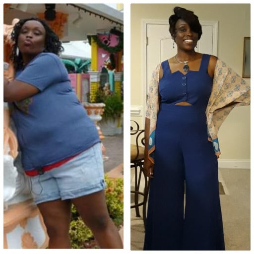 5 feet 9 Female Progress Pics of 97 lbs Weight Loss 282 lbs to 185 lbs