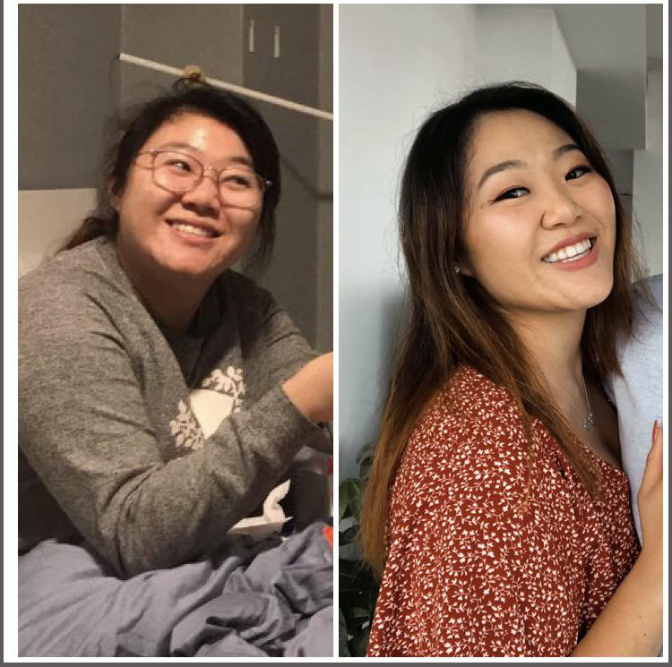 5 feet 4 Female Before and After 35 lbs Fat Loss 180 lbs to 145 lbs