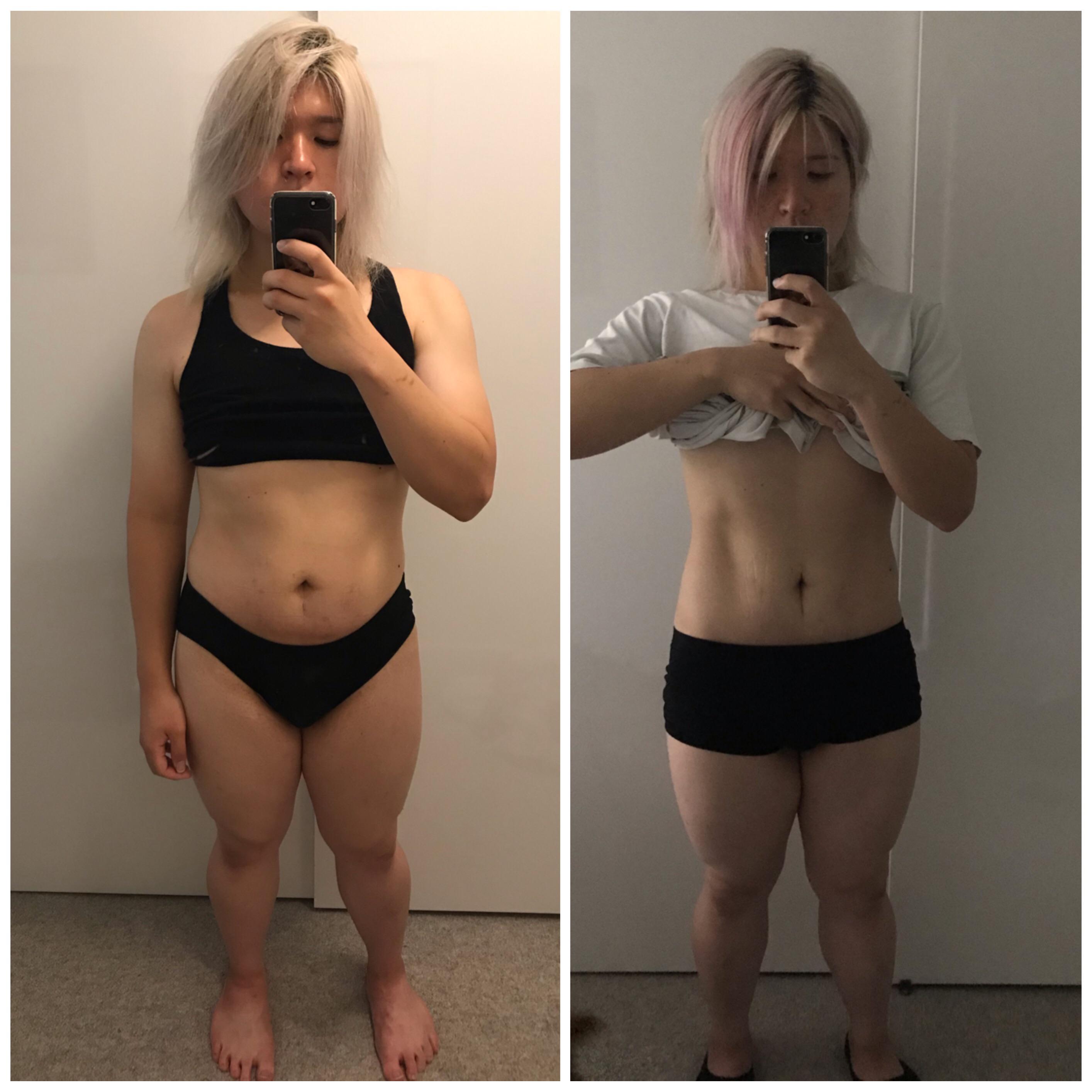 5 feet 3 Female 15 lbs Fat Loss Before and After 177 lbs to 162 lbs