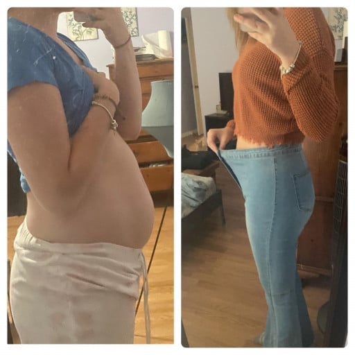 20 lbs Fat Loss Before and After 5 foot 11 Female 170 lbs to 150 lbs