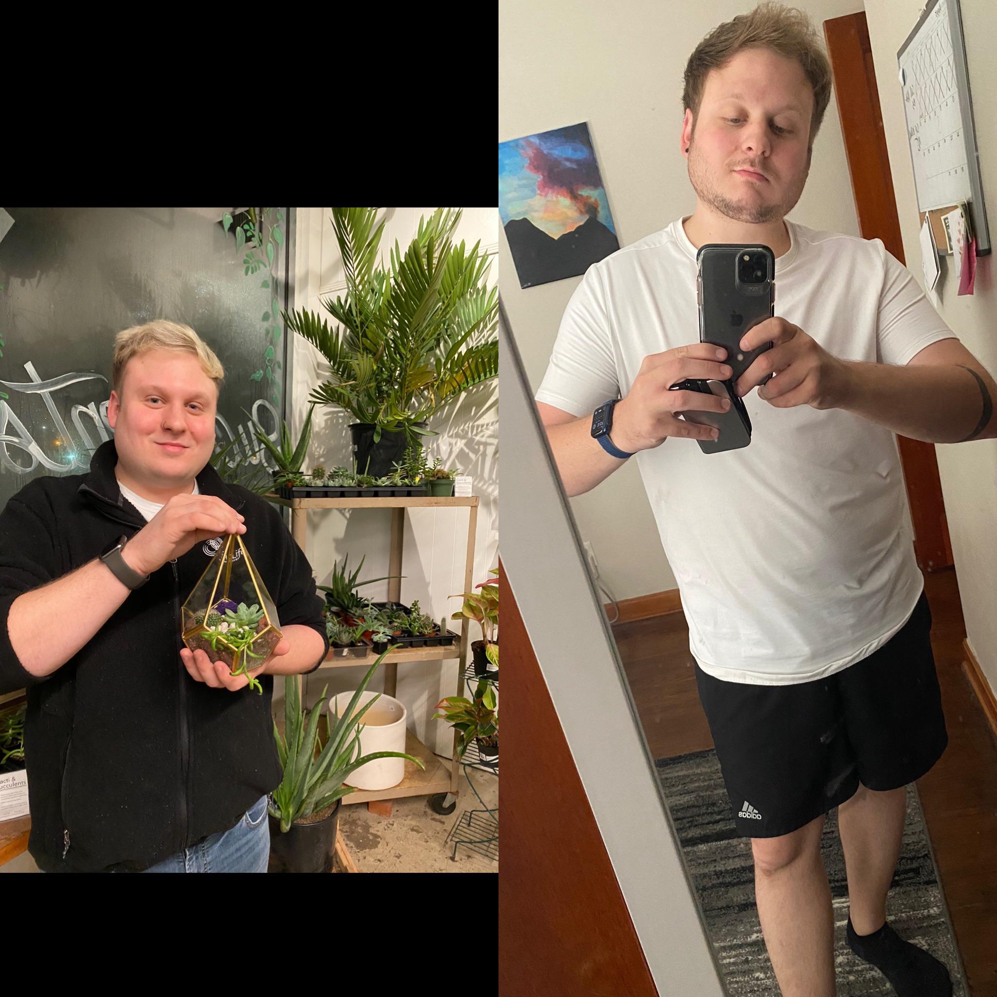 Progress Pics of 37 lbs Weight Loss 5 foot 7 Male 235 lbs to 198 lbs